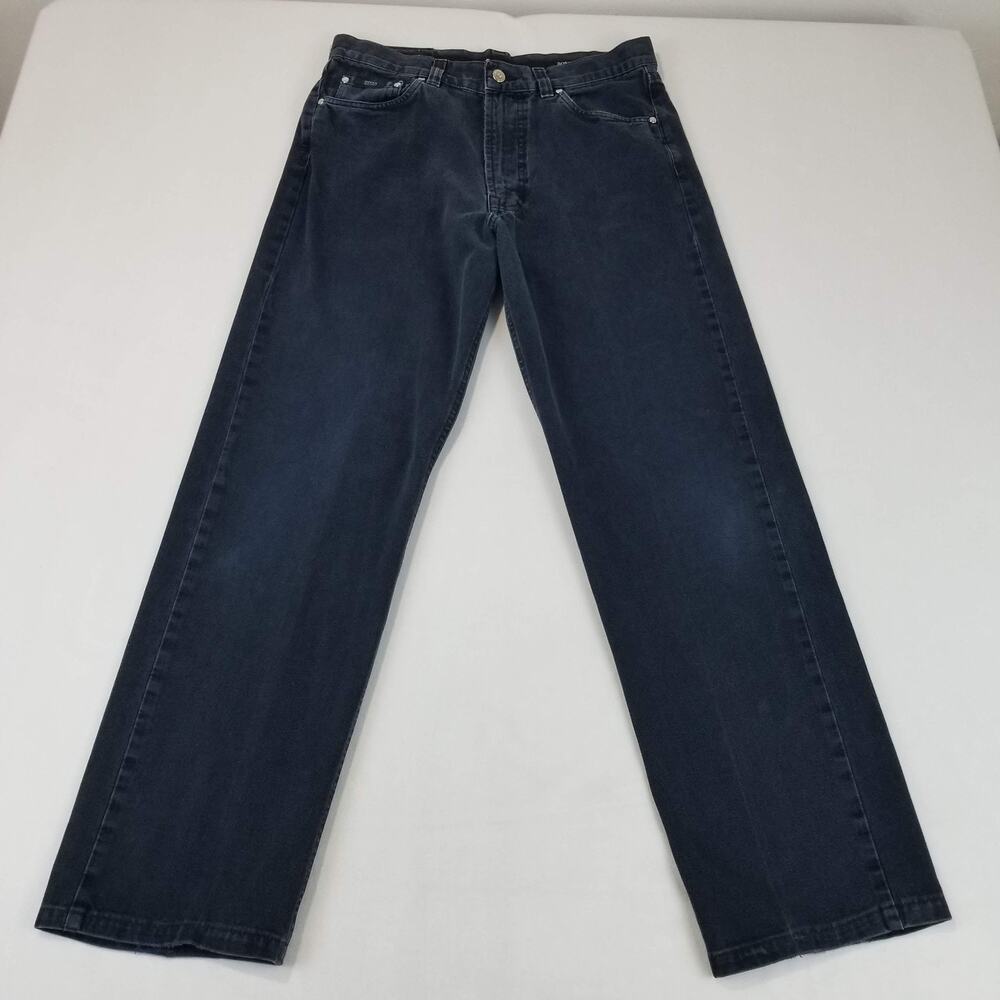 Hugo Boss Jeans Mens 34x31 Blue Denim Alabama Regular Straight Select Line Italy